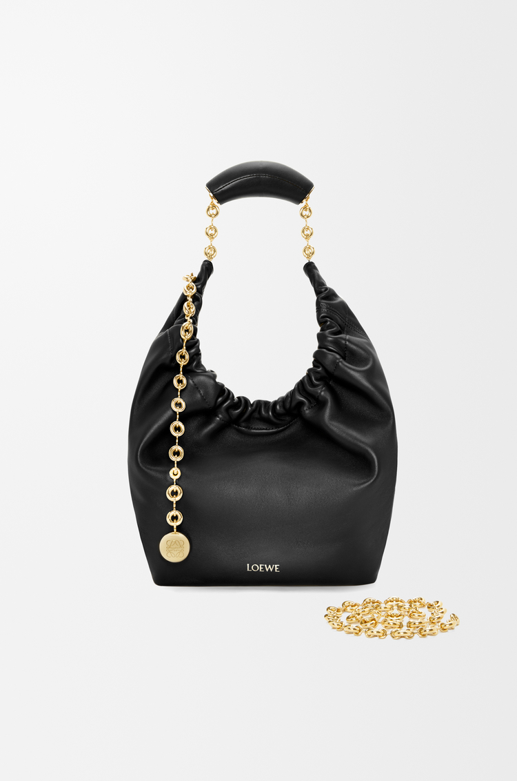 LOEWE Petit sac Squeeze en cuir d'agneau nappa doux Noir