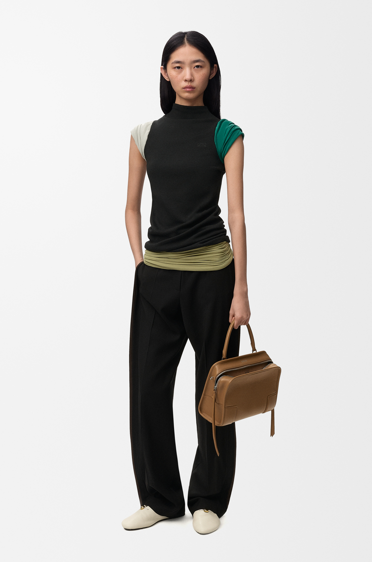LOEWE Top in wool Black/Multicolor