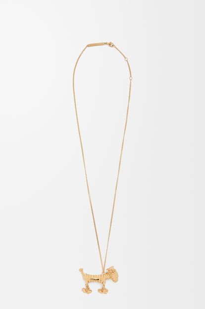 LOEWE Sausage dog necklace Gold