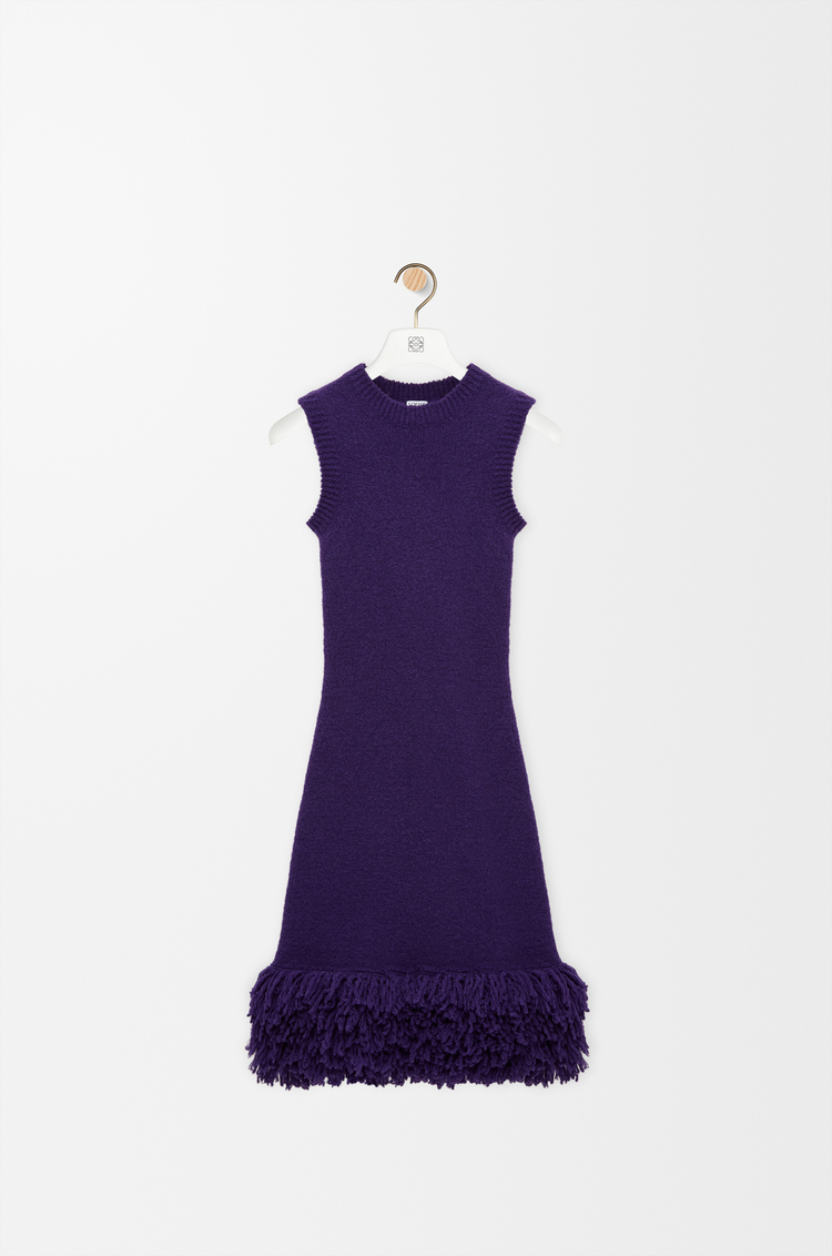 LOEWE Robe en laine mélangée Violet