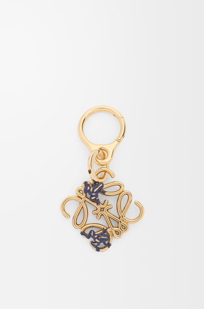 LOEWE Frog Anagram charm Gold/Blue