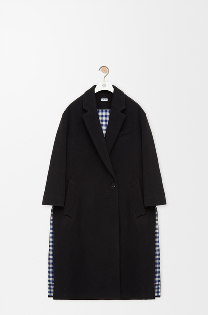 LOEWE Coat in wool and cashmere Black