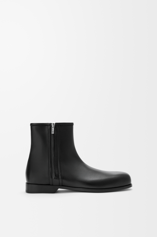 LOEWE Bobine Stiefelette aus glattem Kalbsleder Schwarz