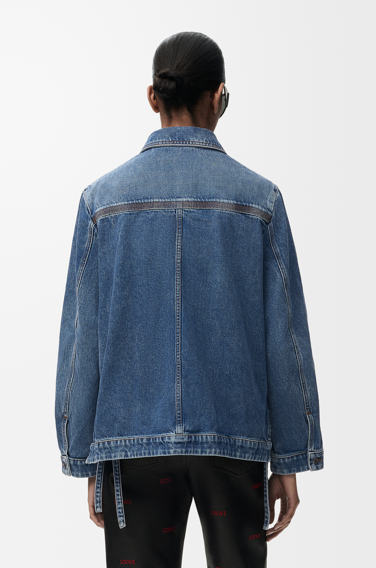 LOEWE Veste utilitaire en denim Bleu Jean