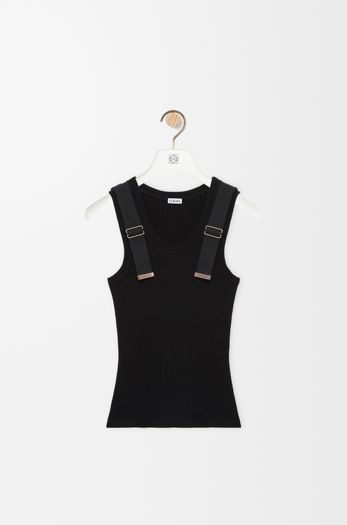 LOEWE Débardeur en coton stretch Noir
