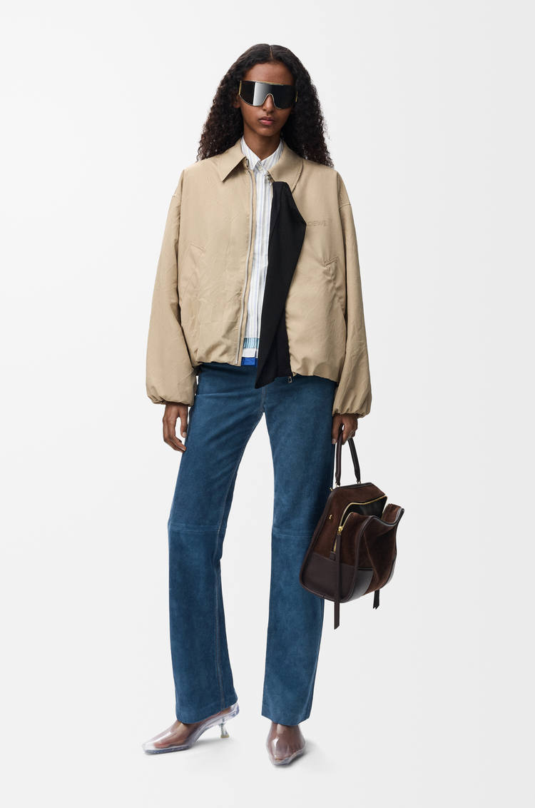 LOEWE Chaqueta en tejido técnico Beige Claro