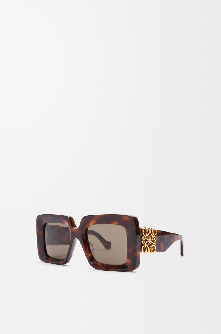 LOEWE Beveled Square Maxi Anagram sunglasses Havana