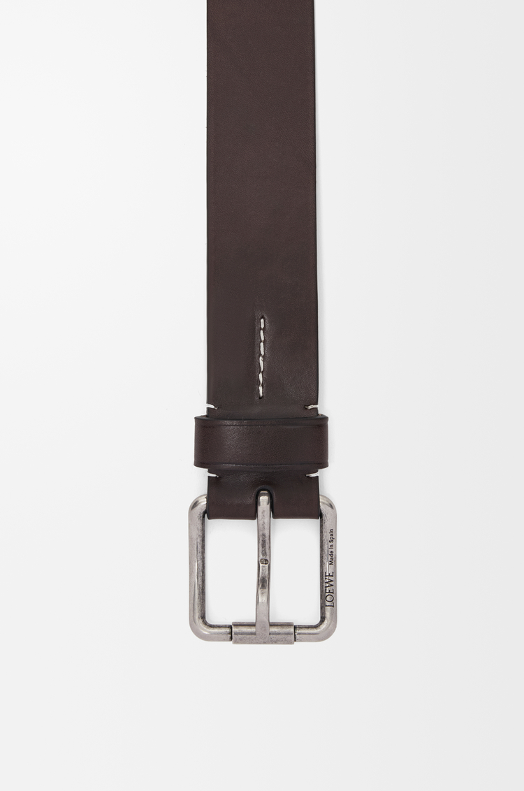 LOEWE ローラー カーブ ベルト（ベジタブルタンニンカーフ） ダークシガー/ヴィンテージパラジウム
