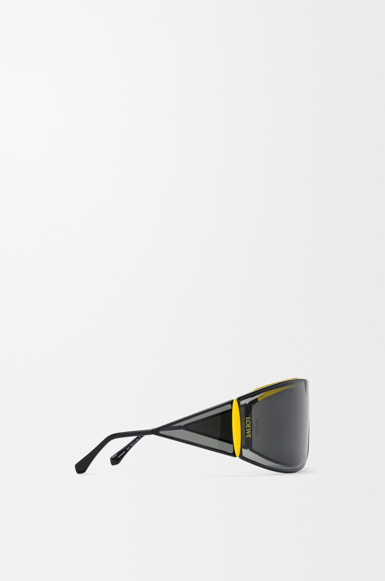 LOEWE Speed Shield 太陽眼鏡  黑色/黃色