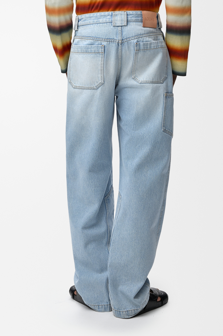 LOEWE Trousers in denim Washed Blue