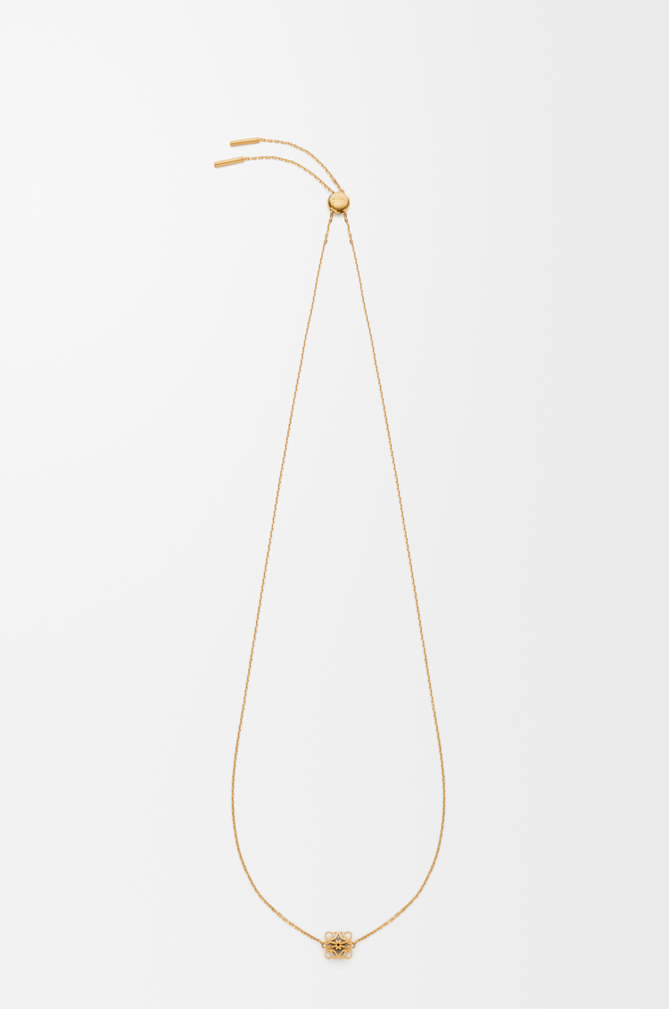 LOEWE Anagram Bombé necklace Gold