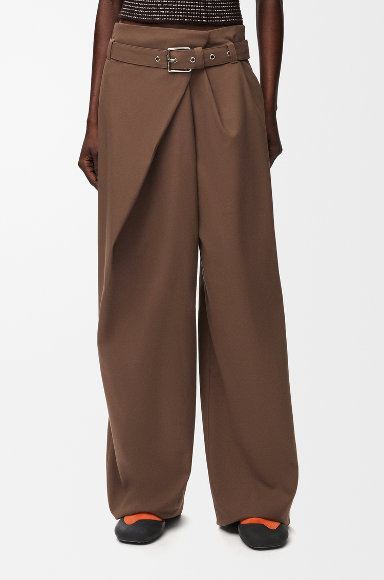 LOEWE Pantalon en coton Marron