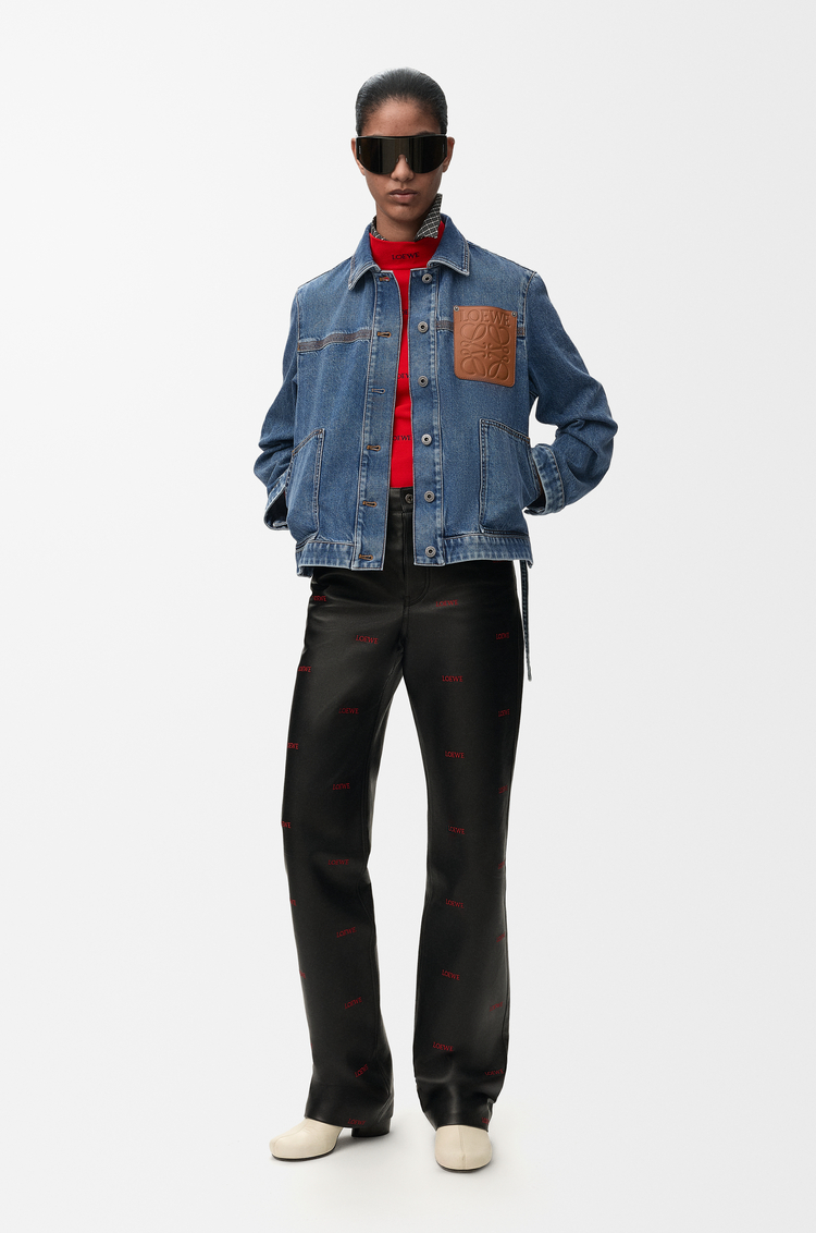 LOEWE Veste utilitaire en denim Bleu Jean