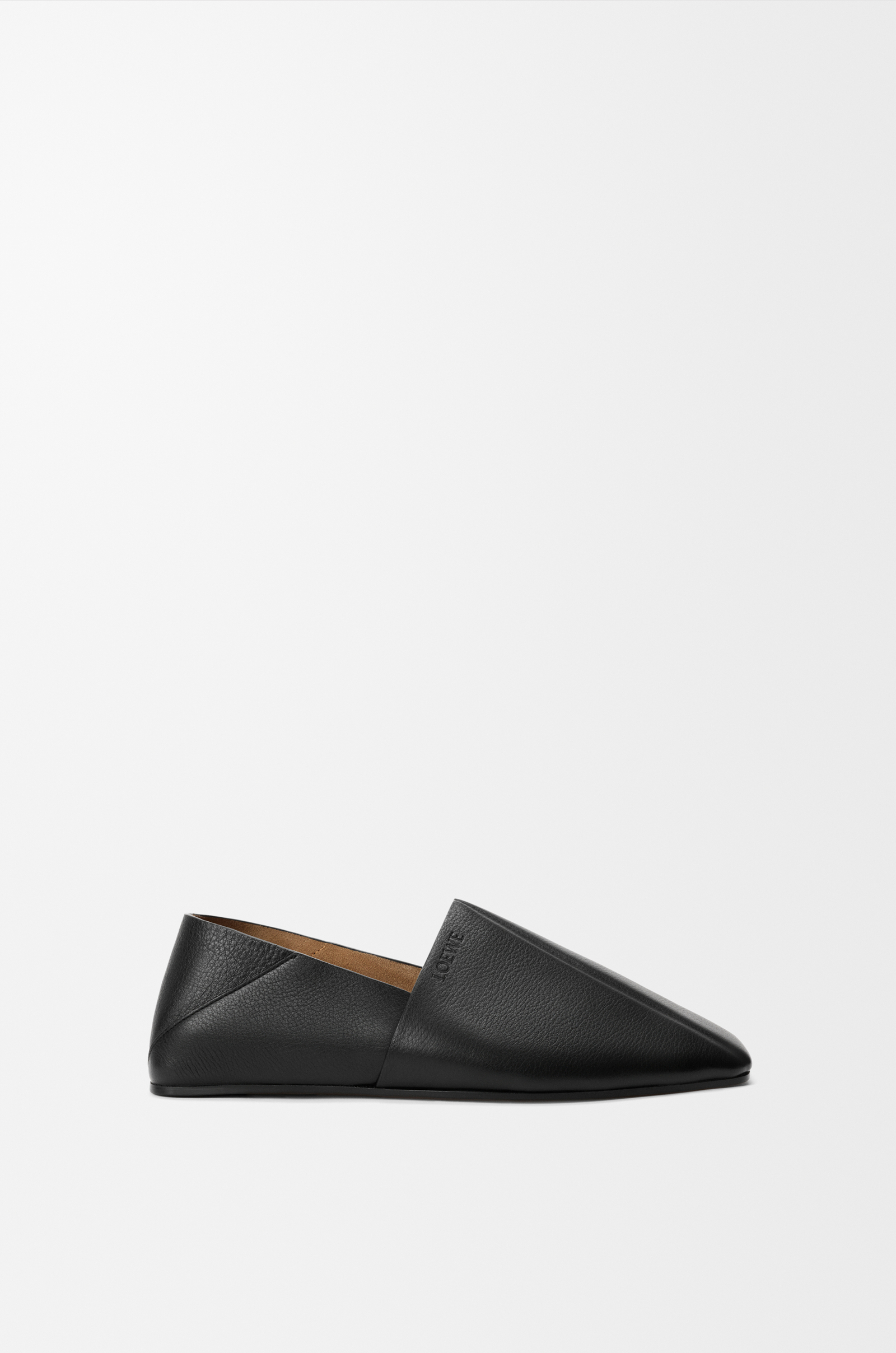 LOEWE Origami slipper in soft calfskin Black