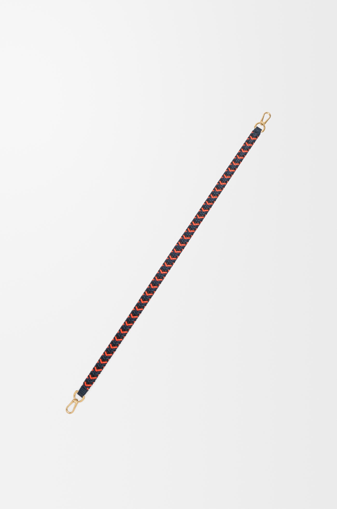 LOEWE Woven strap in leather Blue/Orange
