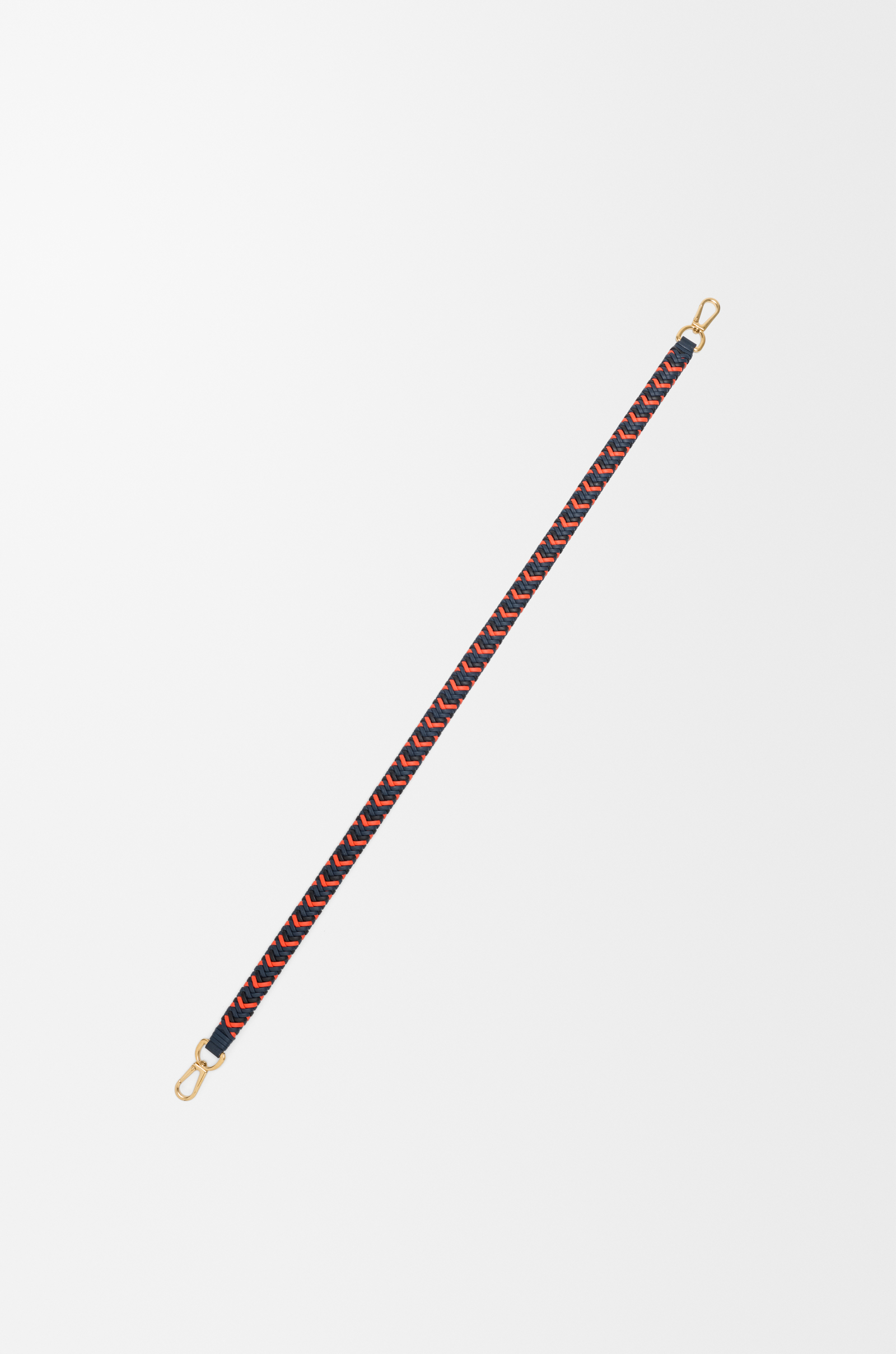 LOEWE Woven strap in leather Blue/Orange