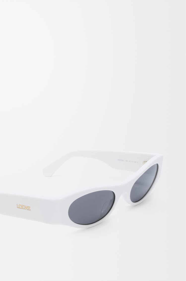 LOEWE Flash 纤薄猫眼造型太阳眼镜 白色