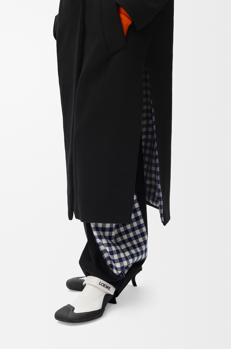 LOEWE Manteau en laine et cachemire Noir