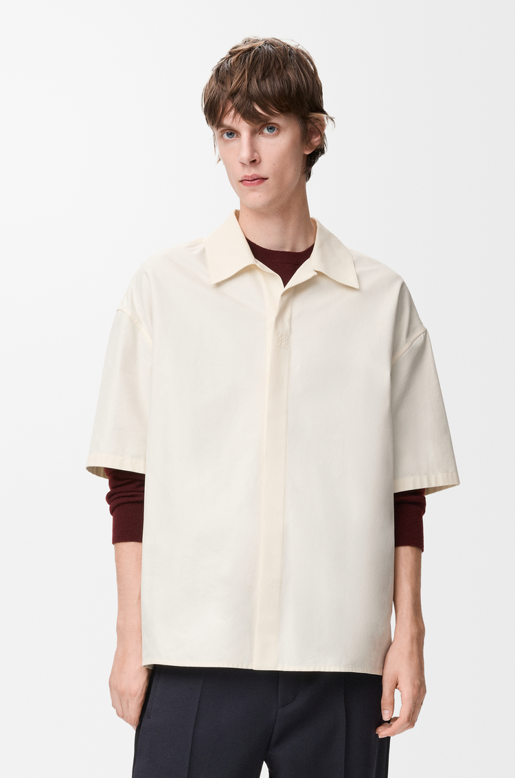 LOEWE Short sleeve shirt in cotton White