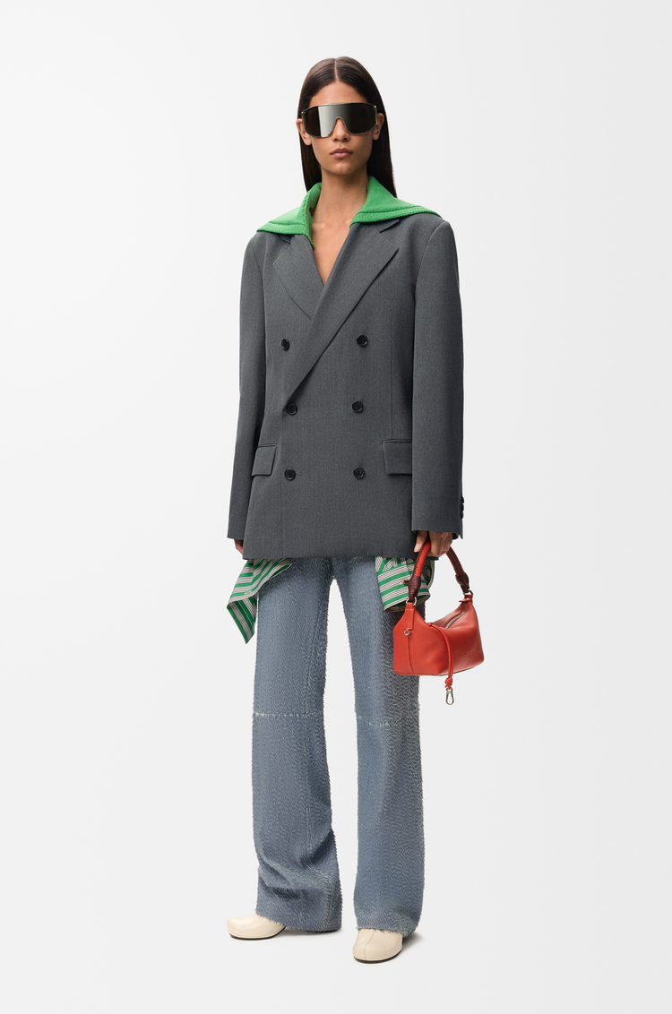 LOEWE Chaqueta en lana Carbón Jaspeado