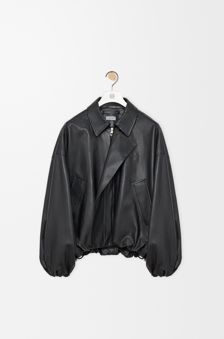 LOEWE Chaqueta en piel napa de ternera Negro