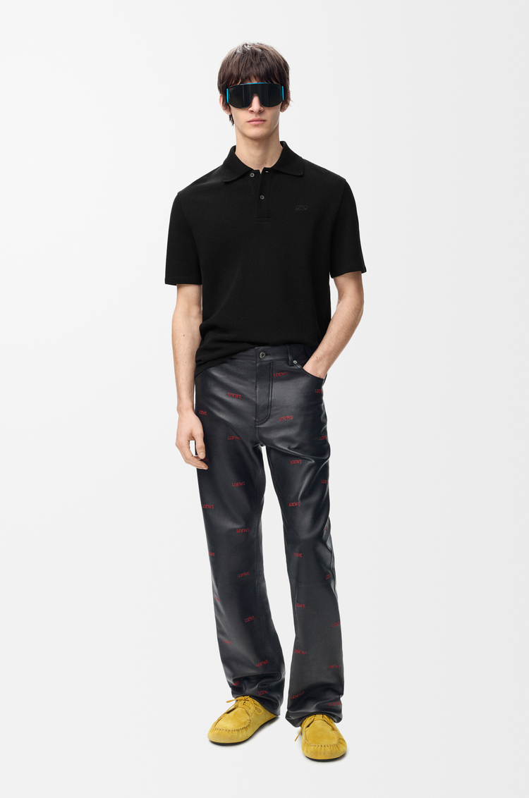 LOEWE Polo in cotton Black