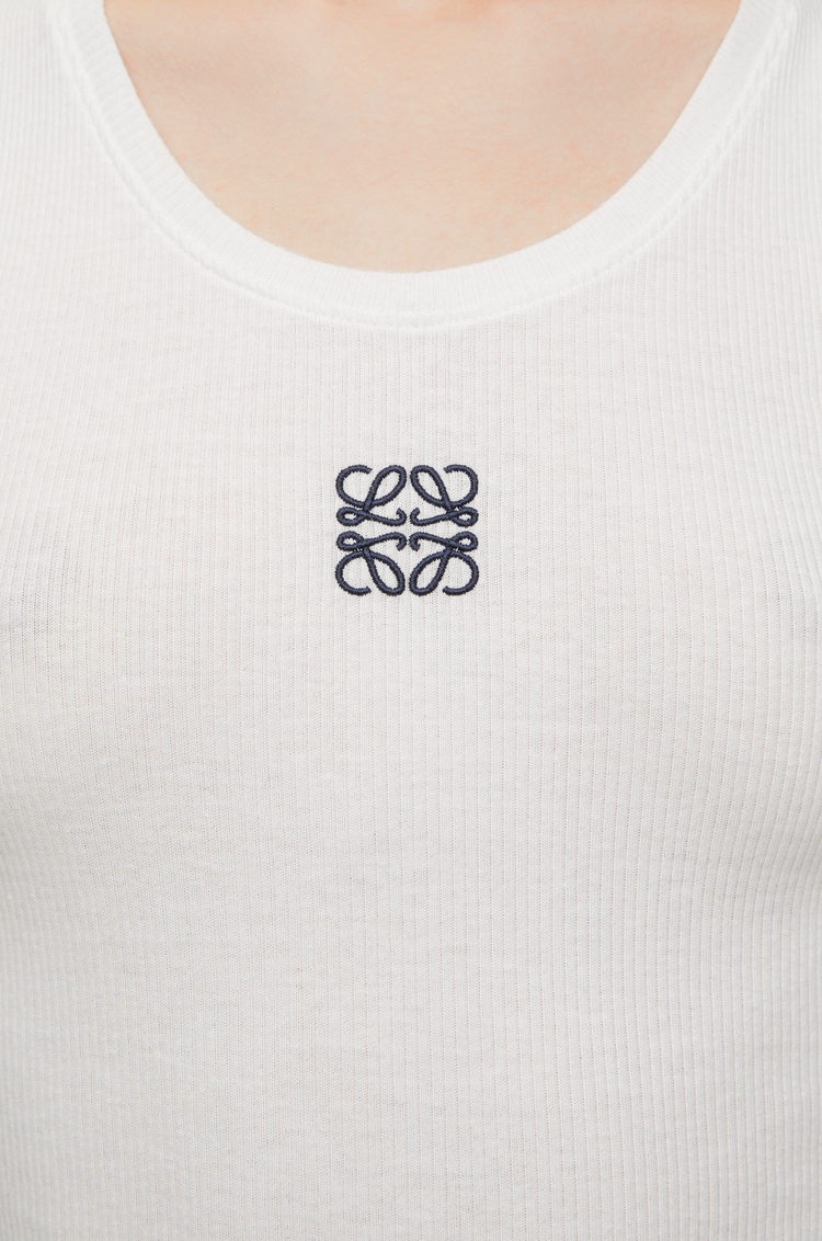 LOEWE Anagram tank top in cotton White