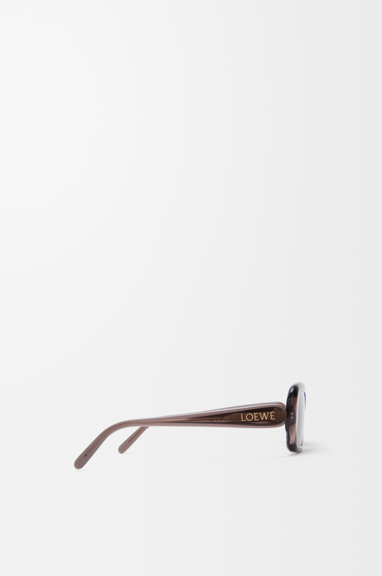 LOEWE Rectangular Slim sunglasses Transparent Brown