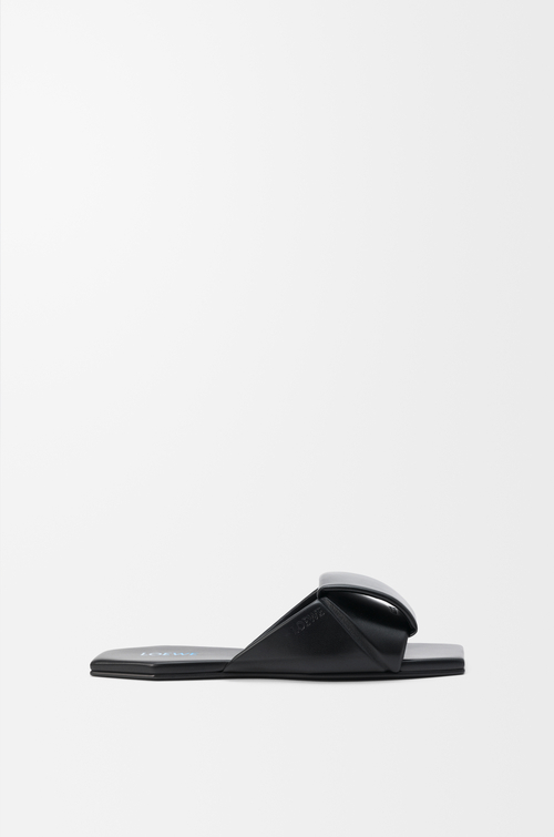 LOEWE Mules Origami en cuir d'agneau Noir