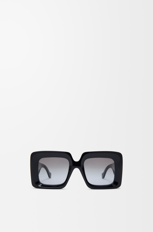 LOEWE Lunettes de soleil Beveled Square Maxi Anagram Noir