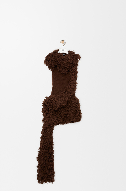 LOEWE Dress in wool blend Brown