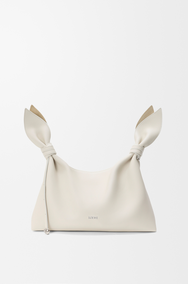 LOEWE Medium Scarf bag in smooth calfskin Soft White