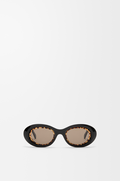 LOEWE Mini Anagram Oval sunglasses Black