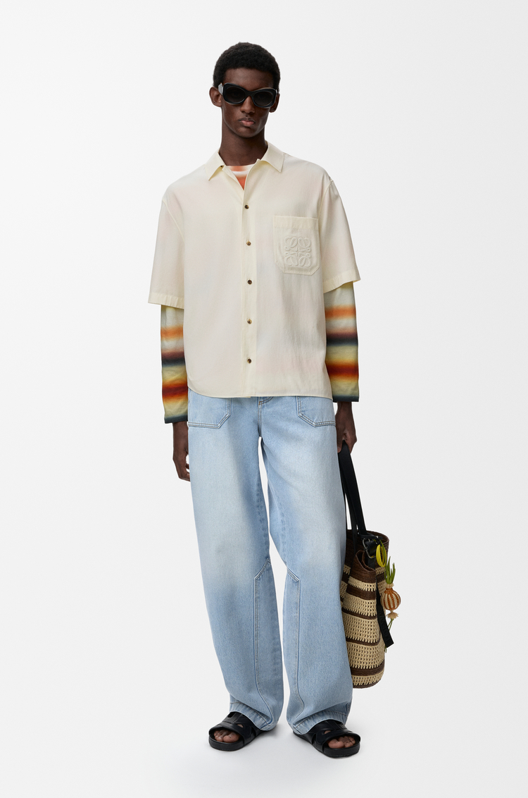 LOEWE Trousers in denim Washed Blue