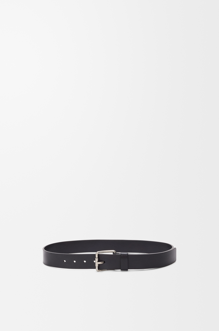 LOEWE ローラー カーブ ベルト（ベジタブルタンニンカーフ） ブラック/ヴィンテージパラジウム