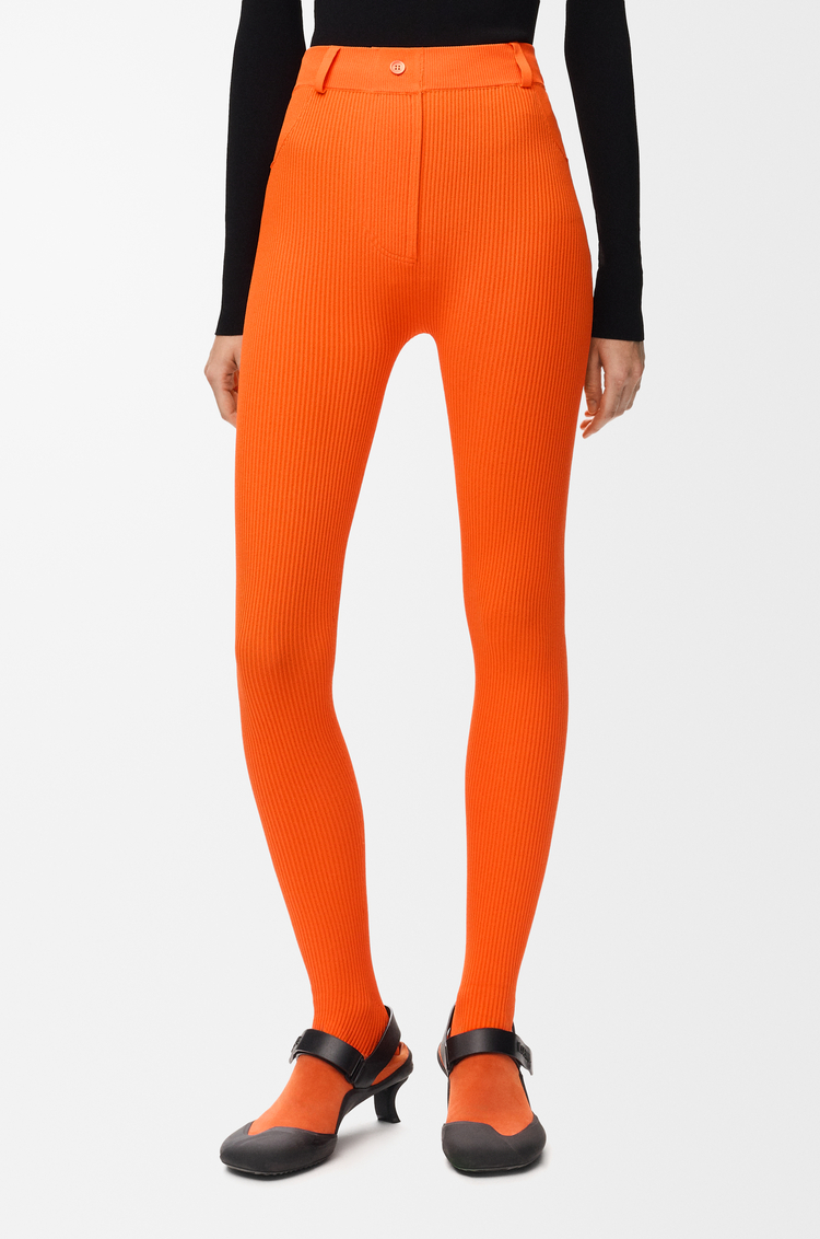 LOEWE Leggings in misto viscosa Arancione Chiaro