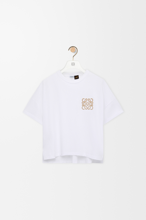 LOEWE T-shirt in cotone vestibilità boxy Bianco