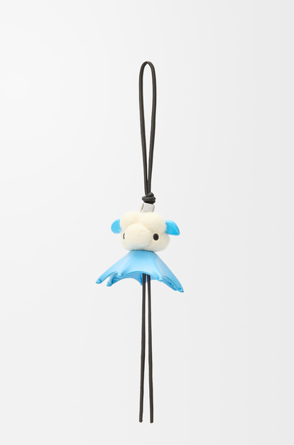 LOEWE Fluffy Puzz charm Black/White