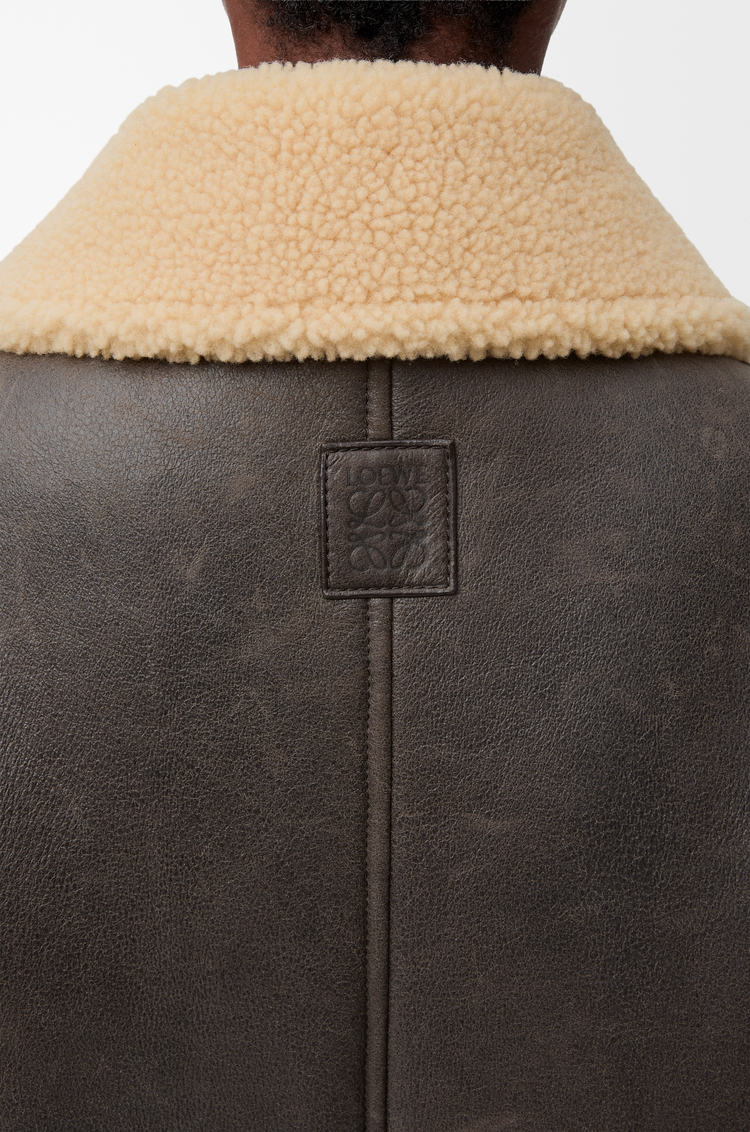 LOEWE Jacket in shearling Brown/Beige