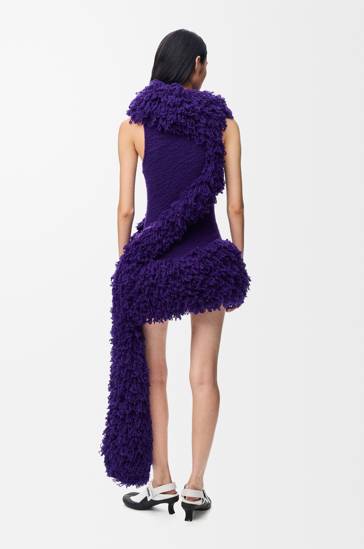 LOEWE Dress in wool blend Purple