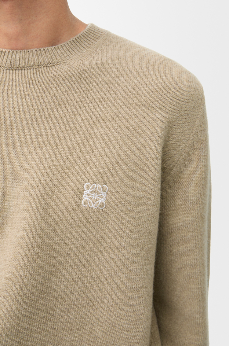 LOEWE Pull en laine Beige Chiné