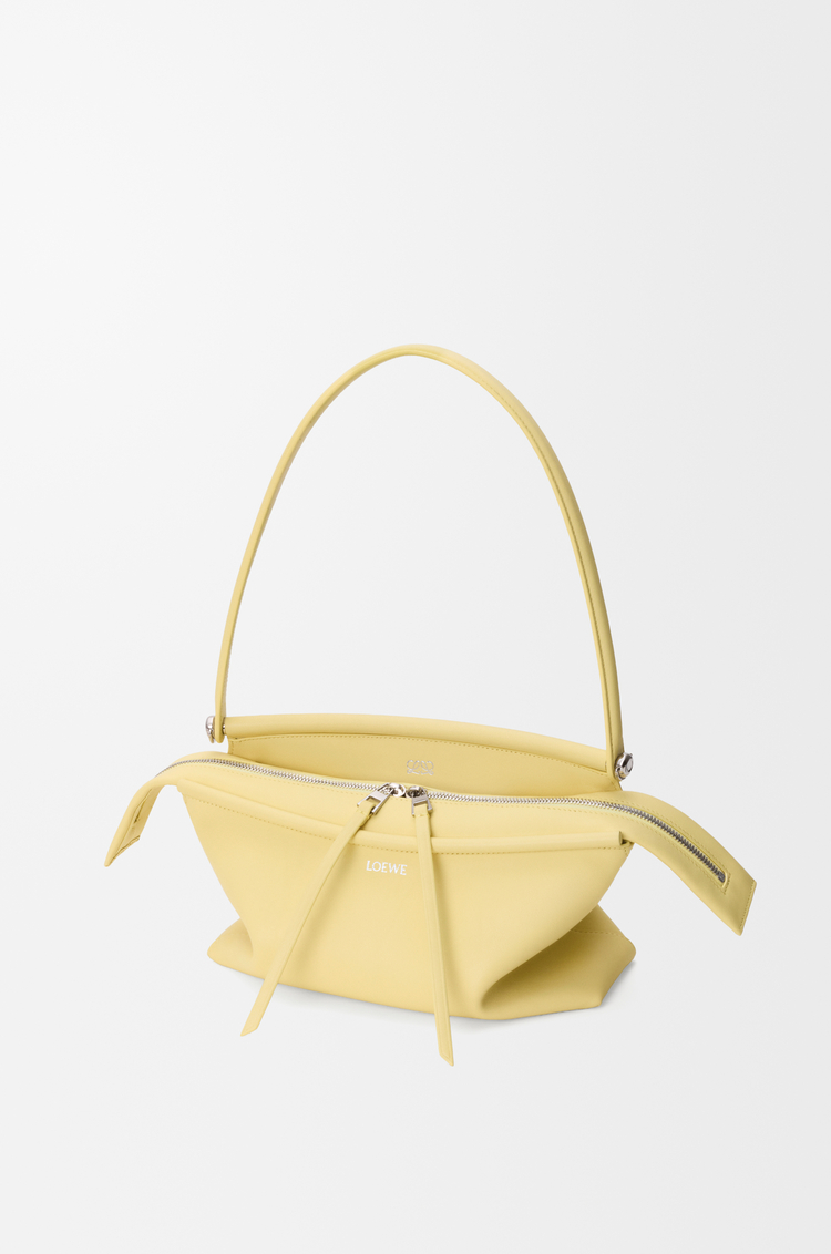 LOEWE Small Whisker bag in glazed calfskin Vanilla