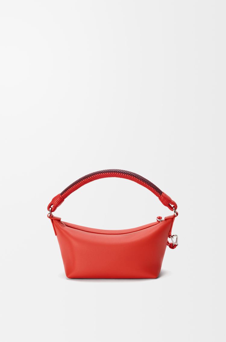 LOEWE Cala mini bag in mellow nappa lambskin Sunrise Orange/Pink Copper Red