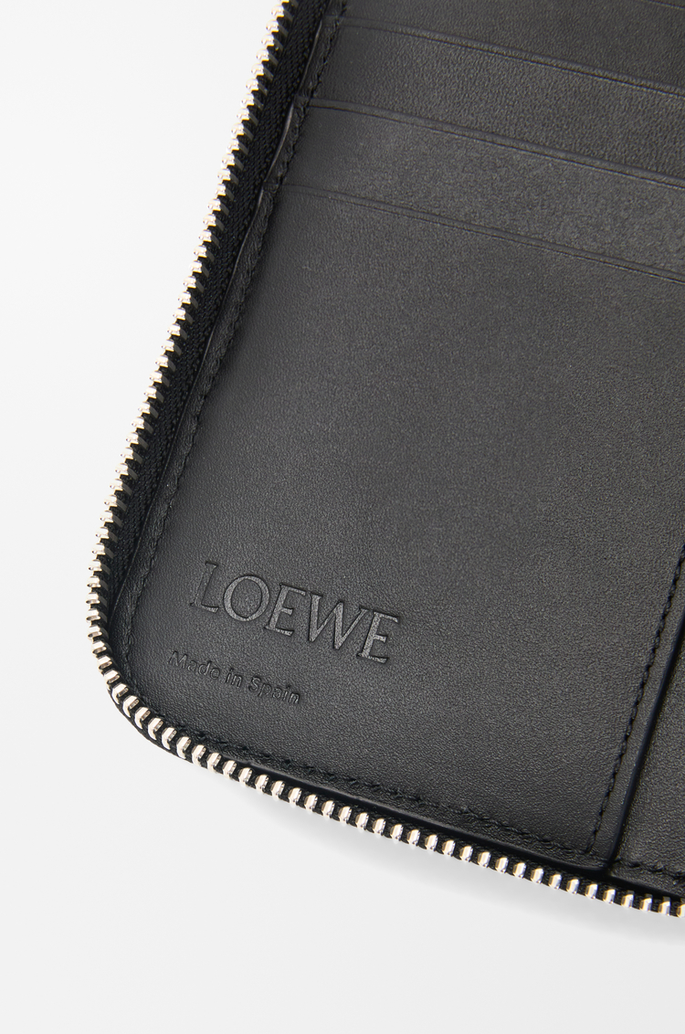LOEWE Puzzle zip around wallet in classic calfskin Black