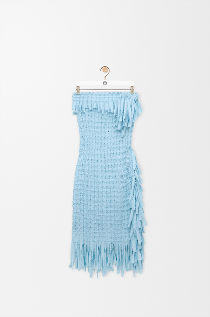 LOEWE Dress in silk Light Blue