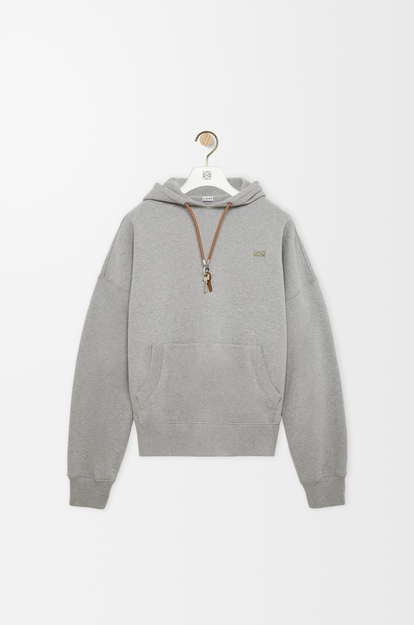 LOEWE Hoodie in cotton Grey Melange