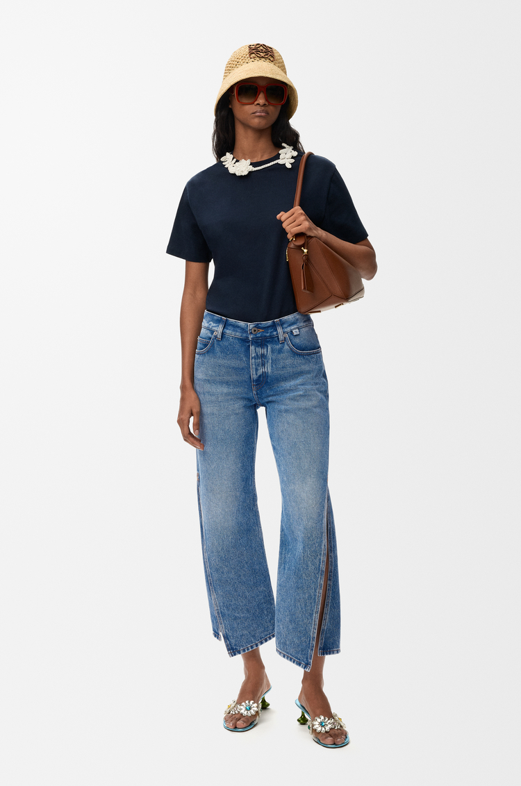 LOEWE Trousers in denim Medium Blue