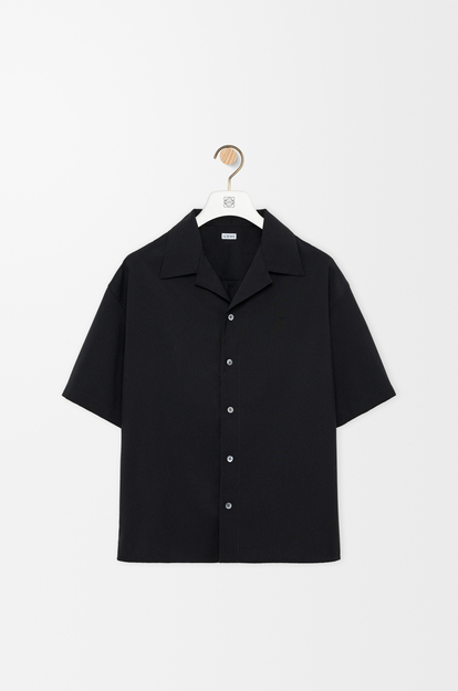 LOEWE Short sleeve shirt in wool Black