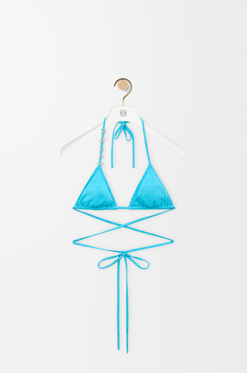 LOEWE Top de bikini en tejido técnico Turquesa