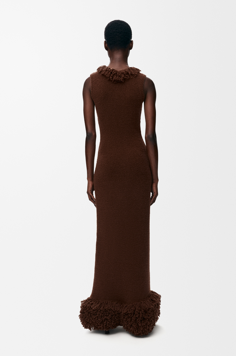 LOEWE Dress in wool blend Brown